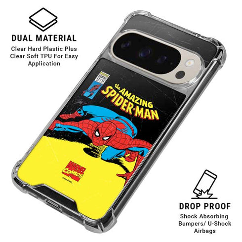 Marvel Classic Comics The Amazing Spider-Man Google Pixel 9 Pro XL Clear Case